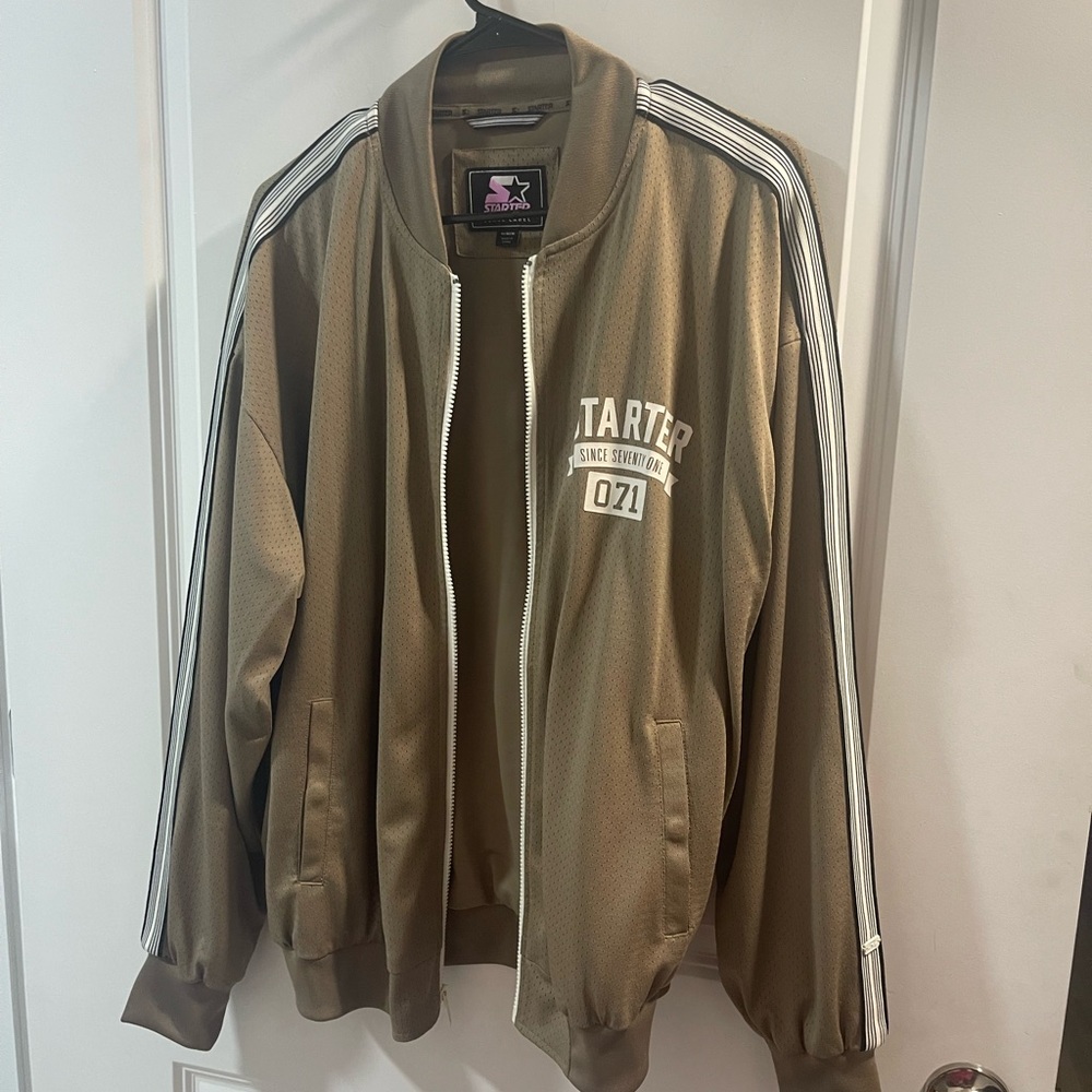 Starter Men's Brown Varsity Zip Up Size Medium - Picture 9 of 9